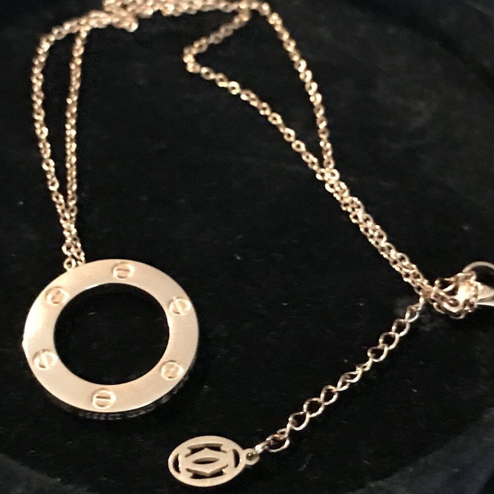 Necklace Pendant  - Rose Gold Color - Costume Jewelry